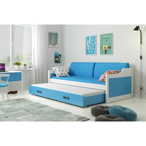 Gulta DAWID 2 90x200, balts/zils